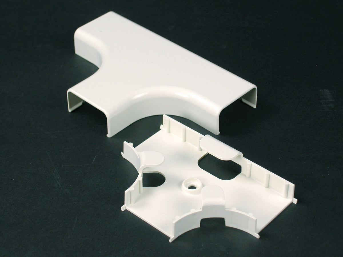 2915FOWH Uniduct Radiused Tee Fitting in White 2915FO-WH - Wiremold - 2915FOWH Uniduct Radiused Tee Fitting in White
