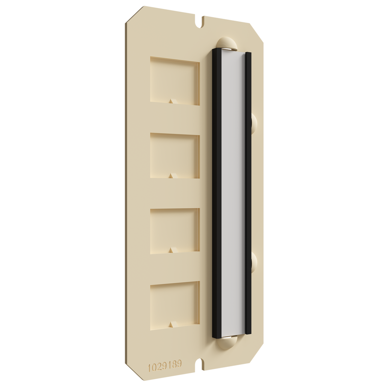 2 12Gang Labeled Data Plate 6DJ4LB - Wiremold - 2 12Gang Labeled Data Plate