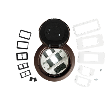 6ATC2PAVBZ3H 3Hour Fire Classified 6 inch Recessed Prewired AV Surface Style PokeThru Assembly in Bronze 6ATC2PAVBZ3H - Wiremold - 6ATC2PAVBZ3H 3Hour Fire Classified 6 inch Recessed Prewired AV Surface Style PokeThru Assembly in Bronze