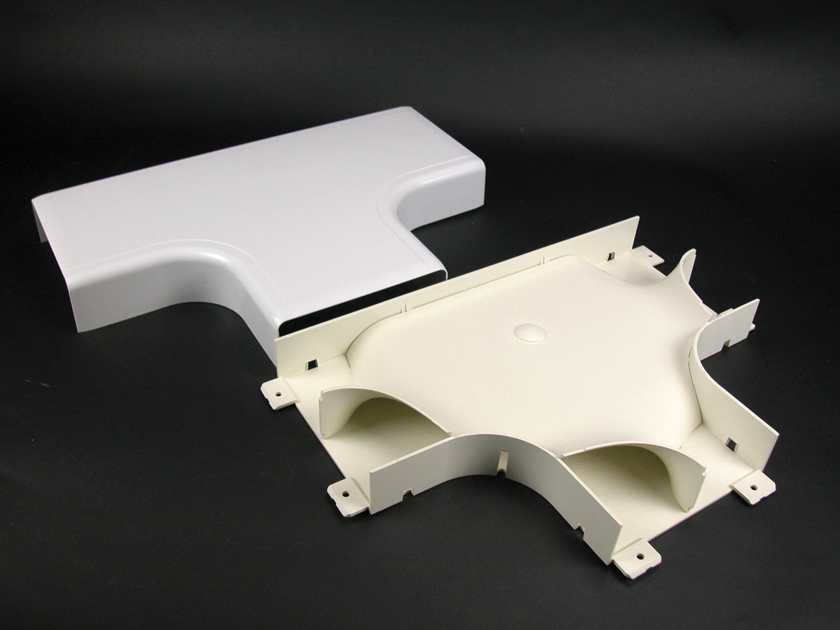 5415FOWH 5400 Raduised Full Capacity Tee Fitting in White 5415FO-WH - Wiremold - 5415FOWH 5400 Raduised Full Capacity Tee Fitting in White