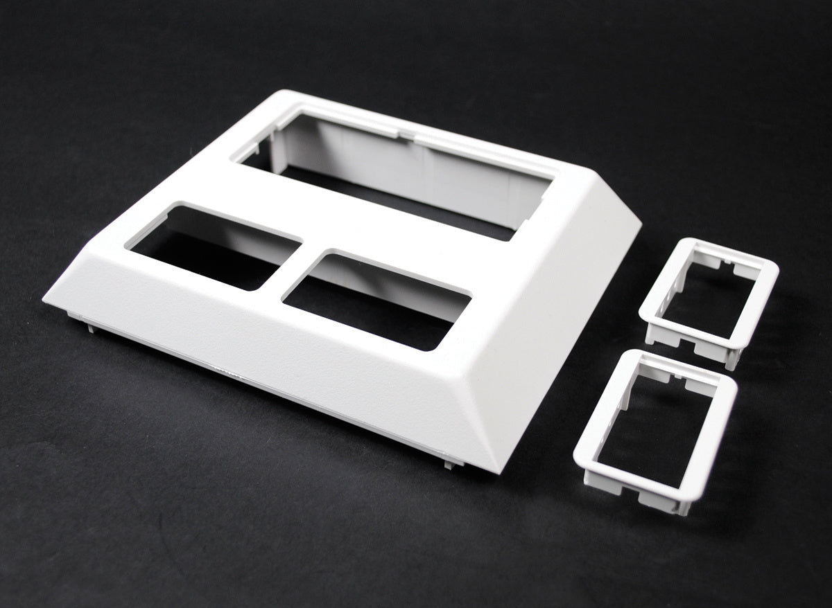 5007C2ABWH Access 5000 Deep Device Plate Fitting in White 5007C-2ABWH - Wiremold - 5007C2ABWH Access 5000 Deep Device Plate Fitting in White
