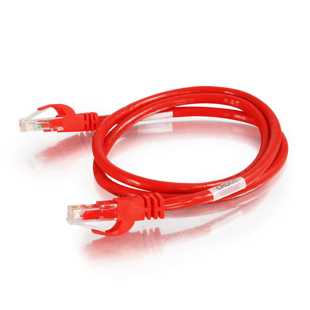 10ft Cat6 Snagless Unshielded UTP Network Crossover Patch Cable Red CG27863 - C2G - 10ft Cat6 Snagless Unshielded UTP Network Crossover Patch Cable Red