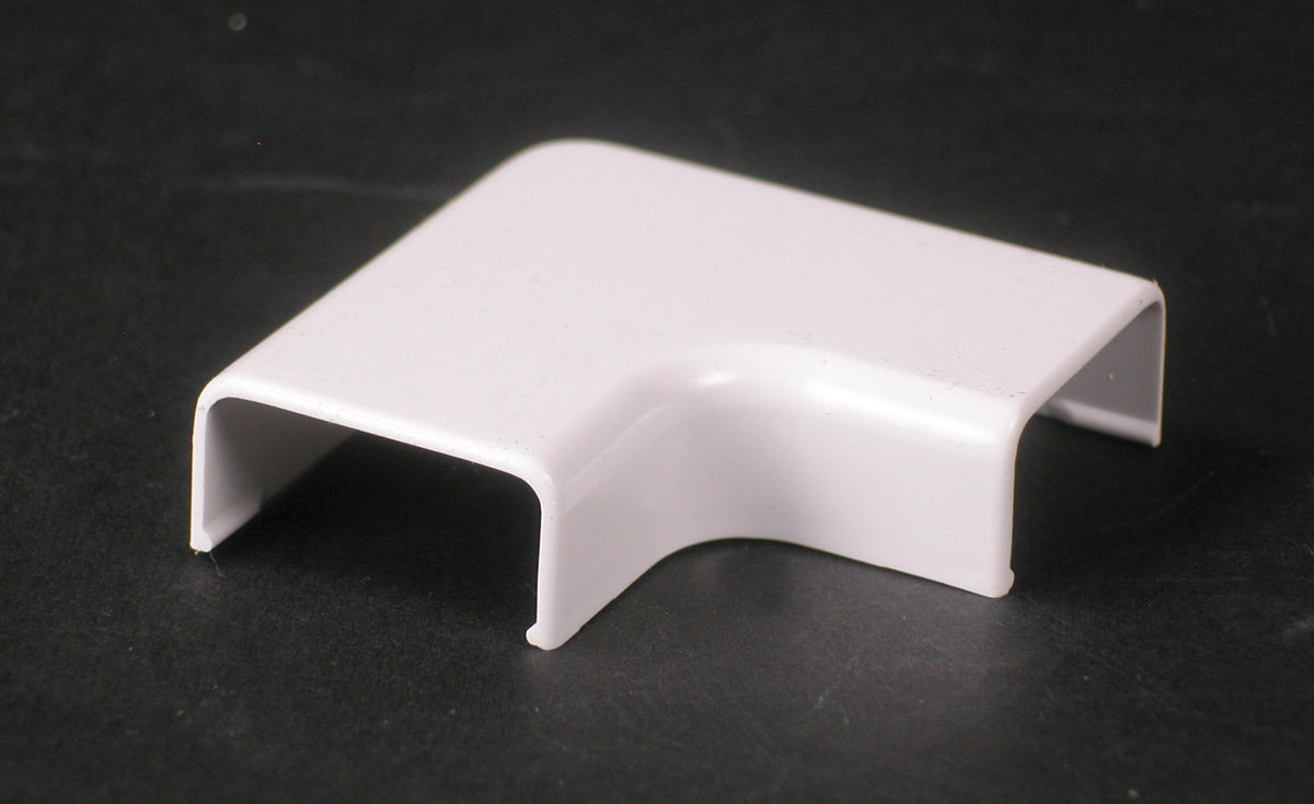 2811FW Uniduct Flat Elbow Fitting in Fog White 2811-FW - Wiremold - 2811FW Uniduct Flat Elbow Fitting in Fog White