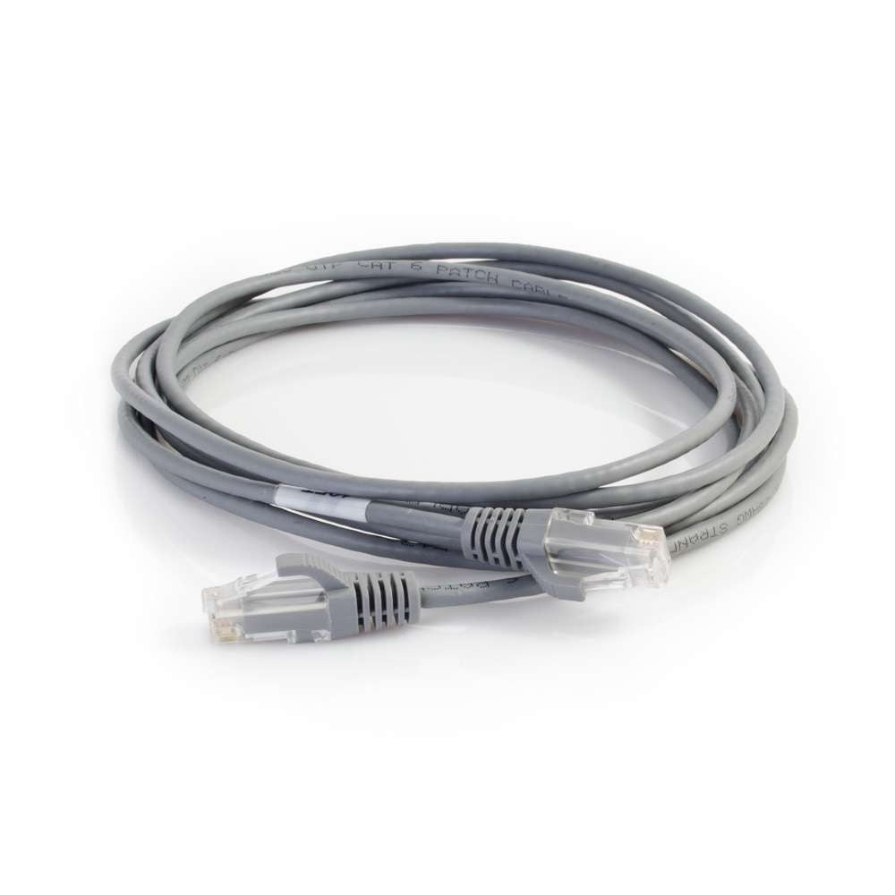8ft Cat6 Snagless Unshielded UTP Slim Ethernet Network Patch Cable Gray CG01094 - C2G - 8ft Cat6 Snagless Unshielded UTP Slim Ethernet Network Patch Cable Gray