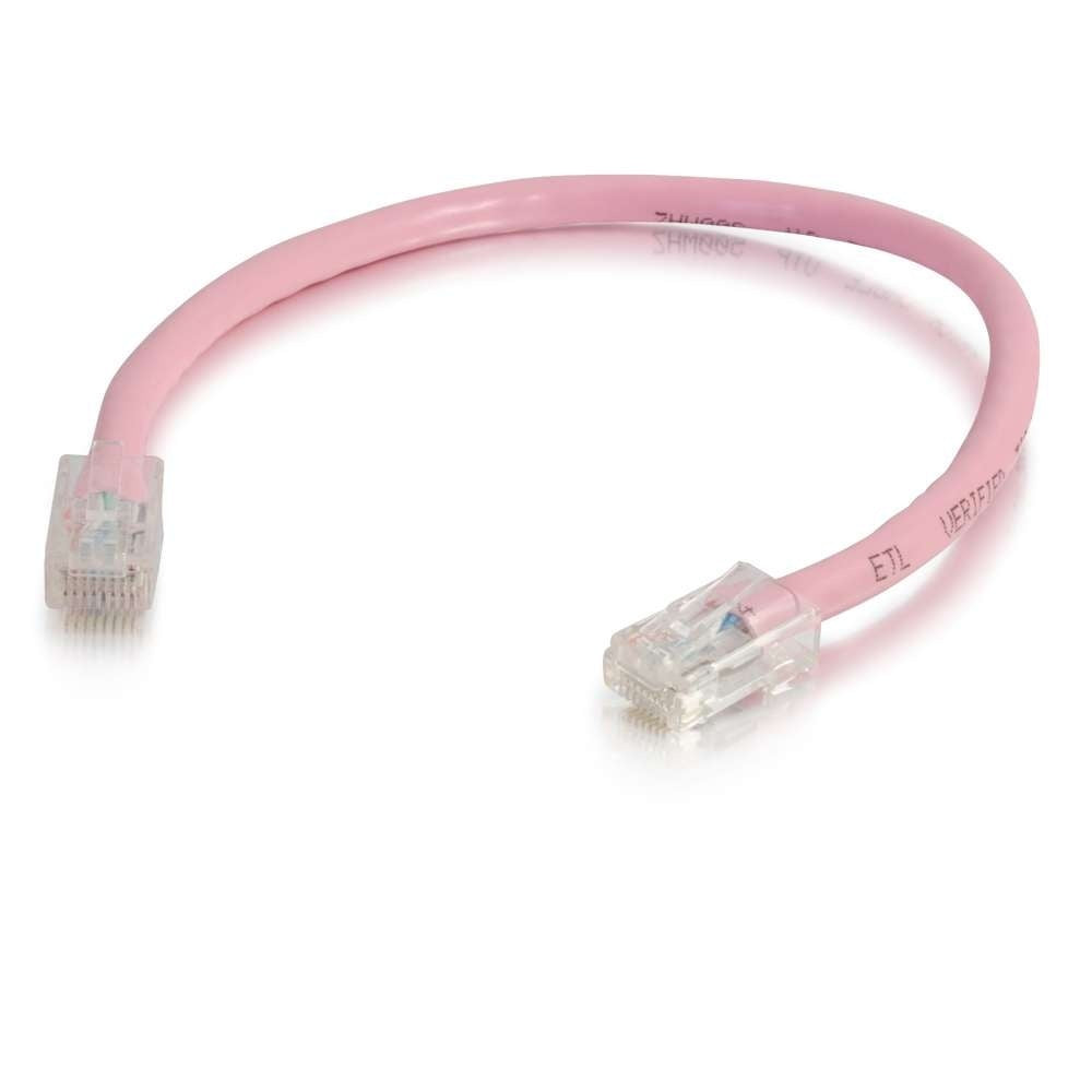 30ft Cat6 Non-Booted Unshielded UTP Ethernet Network Patch Cable Pink CG04268 - C2G - 30ft Cat6 Non-Booted Unshielded UTP Ethernet Network Patch Cable Pink