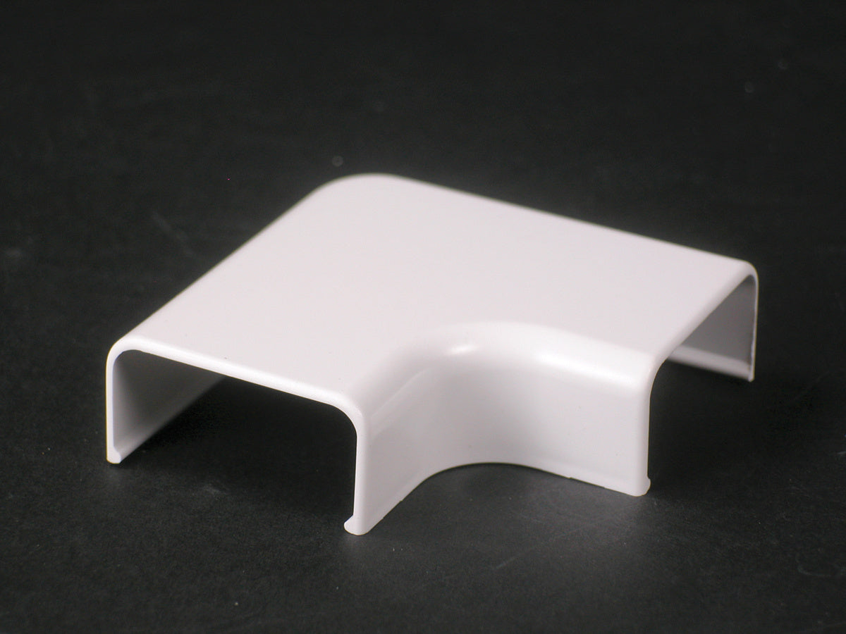 2911FW Uniduct Flat Elbow Fitting in Fog White 2911-FW - Wiremold - 2911FW Uniduct Flat Elbow Fitting in Fog White