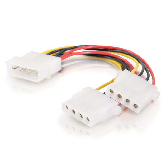 CG03166 - C2G - 6 Inch One 525 Inch to Two 525 Inch Internal Power Y Cable