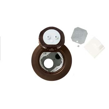 4ATBZ - Wiremold - 4ATBZ 4 inch Unwired Flush Syle Assembly in Bronze