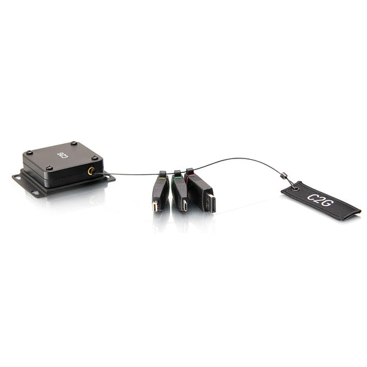 CG29879 - C2G - Retractable Universal Mount 4K HDMI Adapter Ring with Color Coded Mini DisplayPort