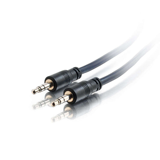 CG40518 - C2G - 50ft 3.5mm Stereo Audio Cable with Low Profile Connectors M/M Plenum CMP-Rated