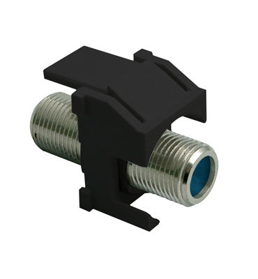 WP3481BK - On-Q - Recessed Nickel SelfTerminating FConnector Keystone Insert in Black