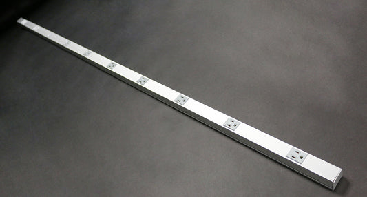 AL20GB606TR - Wiremold - AL20GB606TR Alumninum Plugmold Tamper Resistant Multioutlet System 6 ft in Aluminum