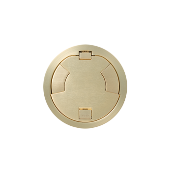 8CT2SBTR - Wiremold - 8CT2SBTR 8 inch Flush Style Tamper Resistant Cover Assembly in Satin Brass