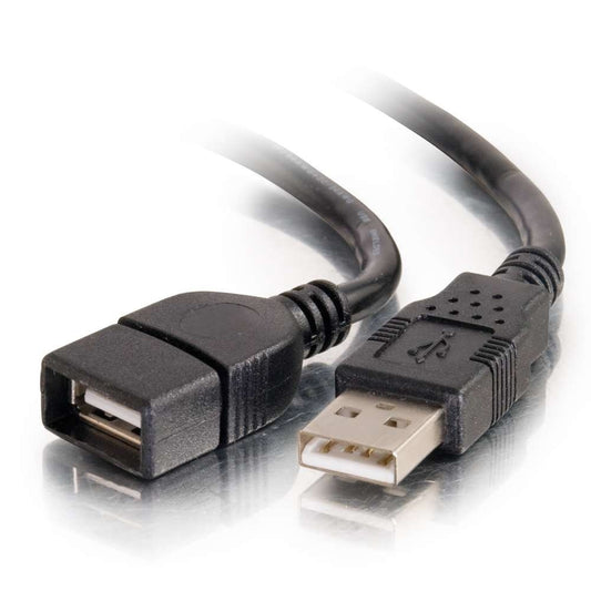 CG52106 - C2G - 1m USB 2.0 A Male to A Female Extension Cable Black 33ft