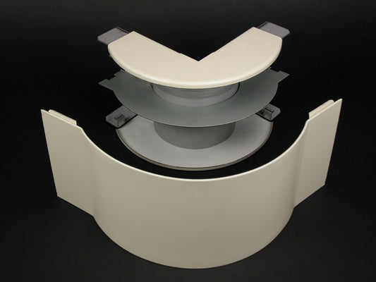 V4018FO - Wiremold - V4018FO 4000 Radiused Full Capacity External Elbow Fitting in Ivory