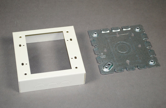 5747-2WH - Wiremold - 57472WH Two Gang Shallow Switch and Receptacle Box Fitting in White