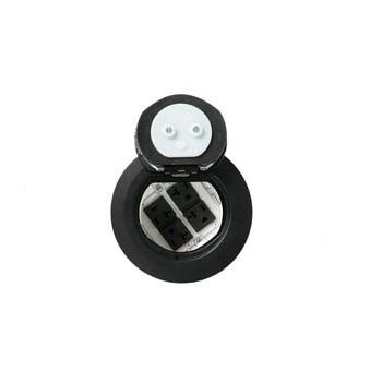 4ATCP4RBK - Wiremold - 4ATCP4RBK 4AT Prewired All Power Evolution PokeThru Device in Black