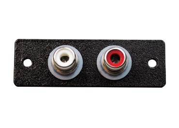 AV6001BK - Wiremold - AV6001BK Two RCA Female to Solder Cups in Black