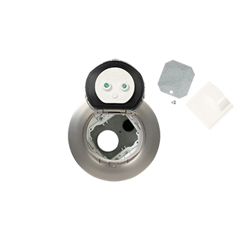 4ATCSN - Wiremold - 4ATCSN 4 inch Unwired PokeThru Assembly in Satin Nickel