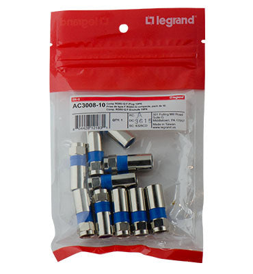 AC300810 - On-Q - Compression RGUQuad FPlug 10 Pack