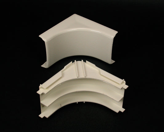 2317DFO - Wiremold - 2317DFO 2300 Radiused Divided Internal Elbow Fitting in Ivory