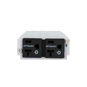 4REC-CTRL - Wiremold - 4RECCTRL 4 inch Evolution 12 Gang 20A Duplex Receptacle Marked Plate