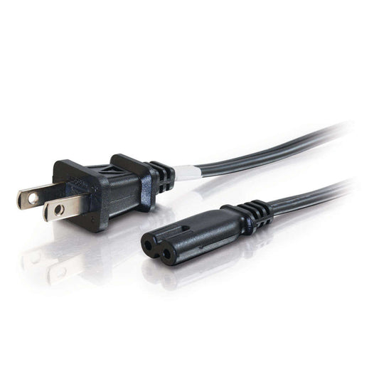 CG27398 - C2G - 6ft 18 AWG 2Slot NonPolarized Power Cord NEMA 115P to IEC320C7