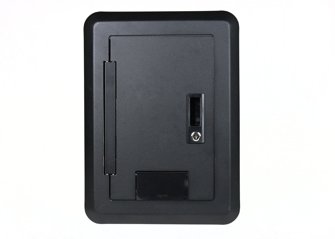 EHWBC4-BK - Wiremold - EHWBC4BK Evolution Black Four Gang Hinged Wall Box Cover