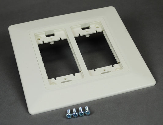 WSB07-2AWH - Wiremold - WSB072AWH WallSource Device Mounting Bracket and Trim Ring in White