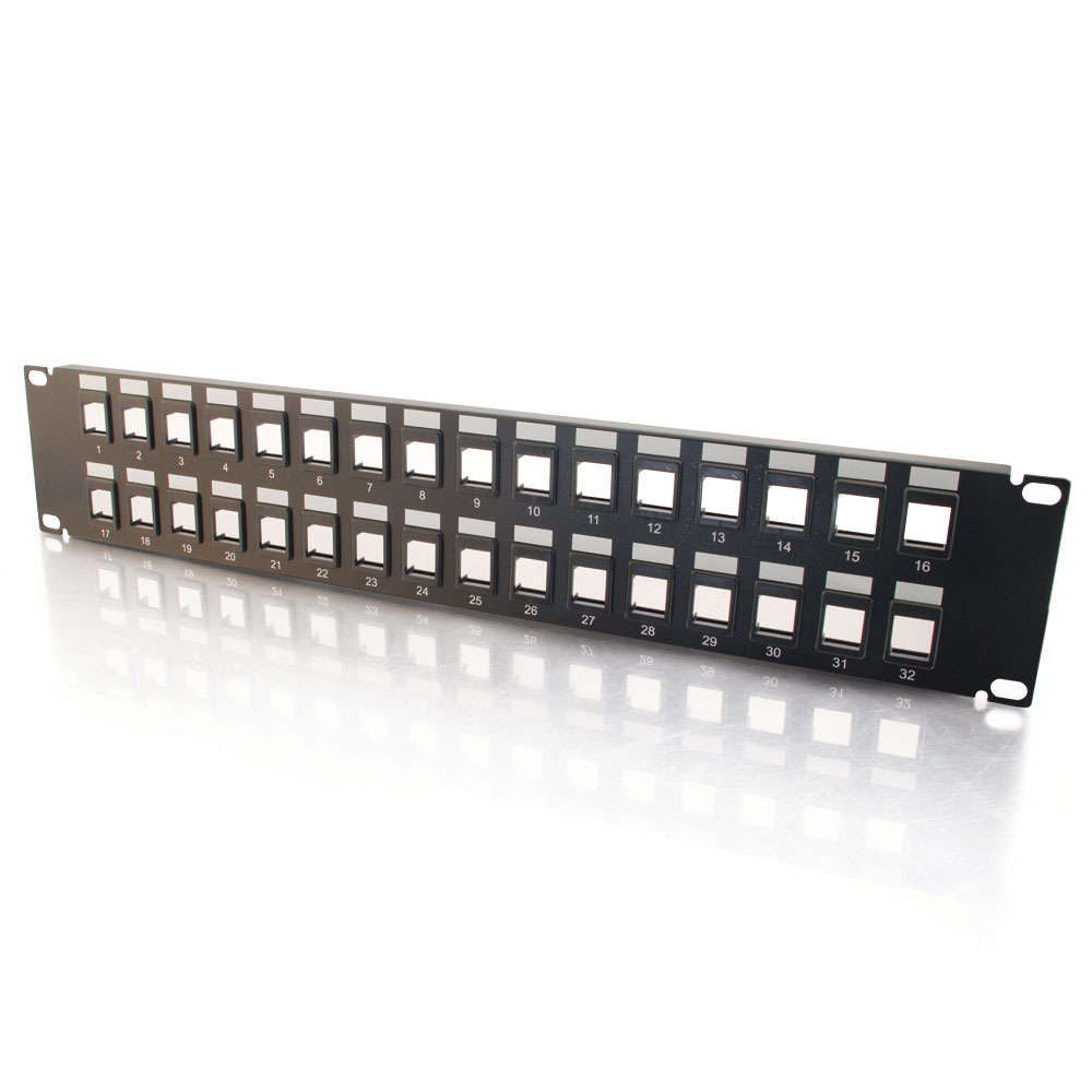 CG03860 - C2G - 32 Port Blank Keystone Multimedia Patch Panel