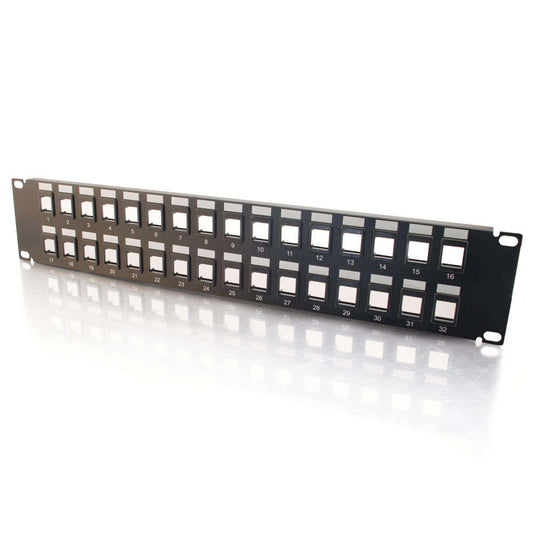 CG03860 - C2G - 32 Port Blank Keystone Multimedia Patch Panel