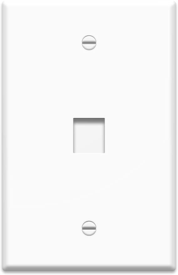 WP3301WH10 - On-Q - 1Gang 1 Port Oversized Wall Plate in White 10 Pack
