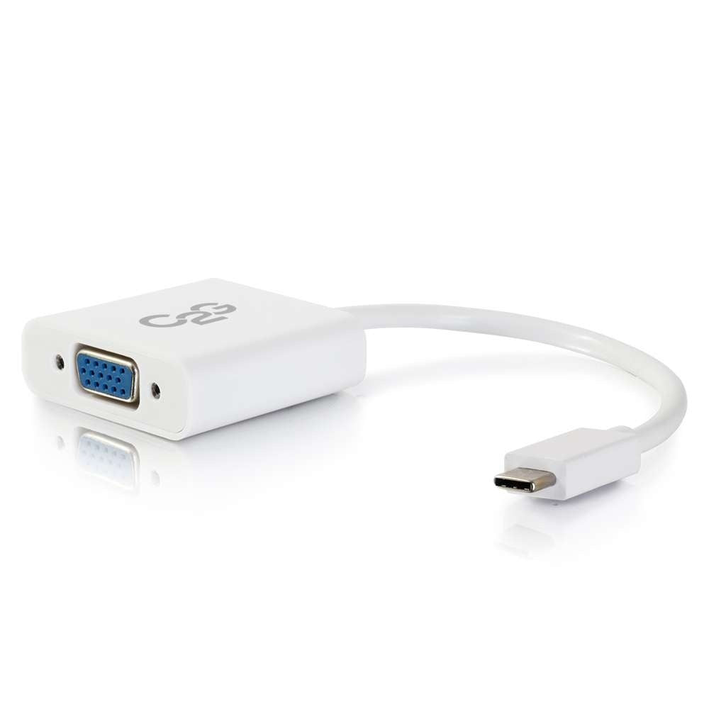 CG29472 - C2G - USB-C to VGA Video Adapter Converter White