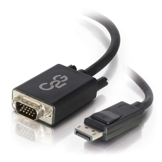 CG54333 - C2G - 10ft DisplayPort Male to VGA Male Active Adapter Cable Black