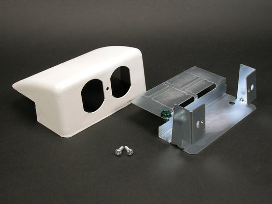 24DWND-FW - Wiremold - 24DWNDFW 2400 Downward Duplex Device Bracket Fitting in Fog White