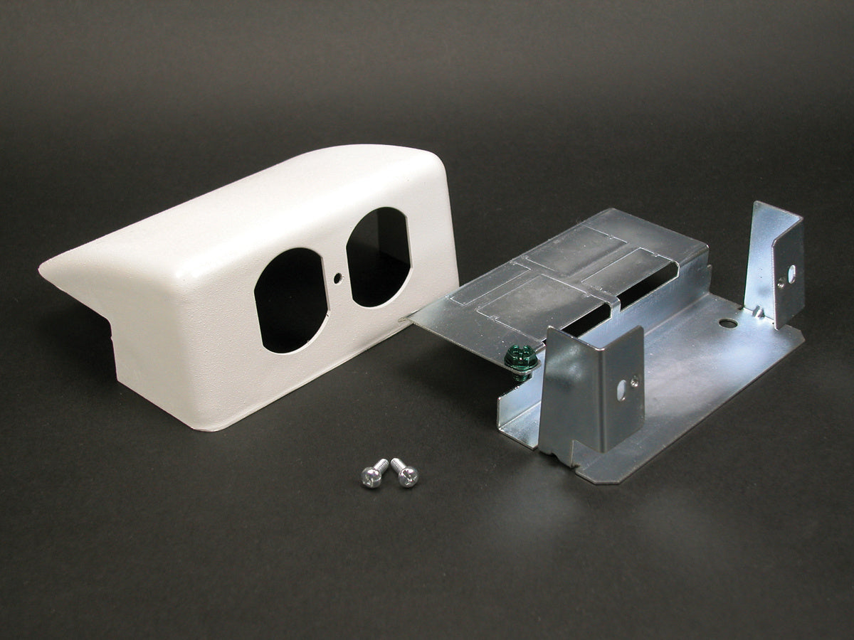 V24DWND - Wiremold - V24DWND 2400 Downward Duplex Device Bracket Fitting in Ivory