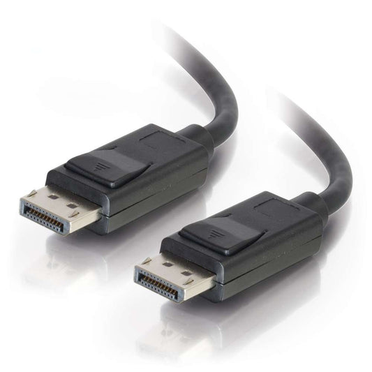 CG54400 - C2G - 3ft DisplayPort Cable with Latches 4K 60Hz M/M Black