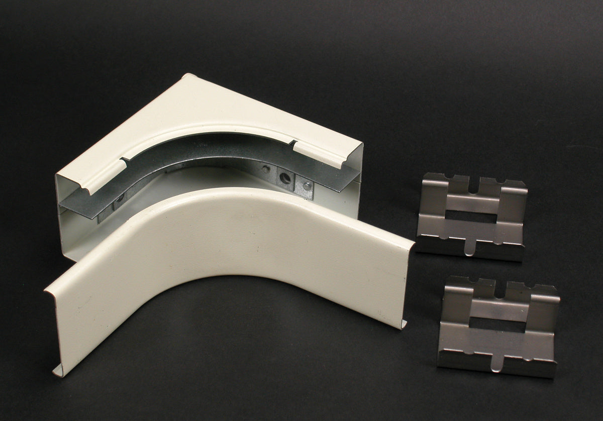 V2417DFO - Wiremold - V2417DFO 2400D Divided Radiused Internal Elbow Fitting in Ivory