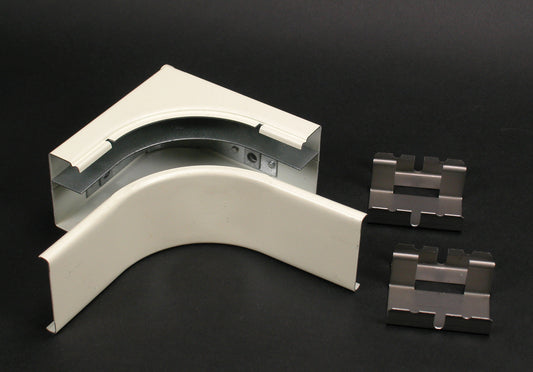 2417DFO-FW - Wiremold - 2417DFOFW 2400D Divided Radiused Internal Elbow Fitting in Fog White