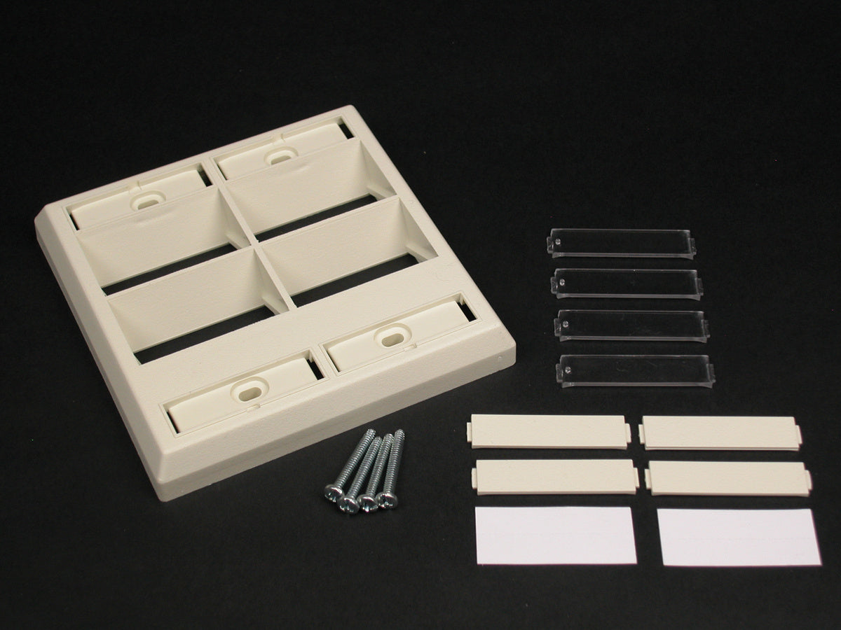 CM-DAP - Wiremold - CMDAP CM Two Gang Angled Faceplate in Ivory