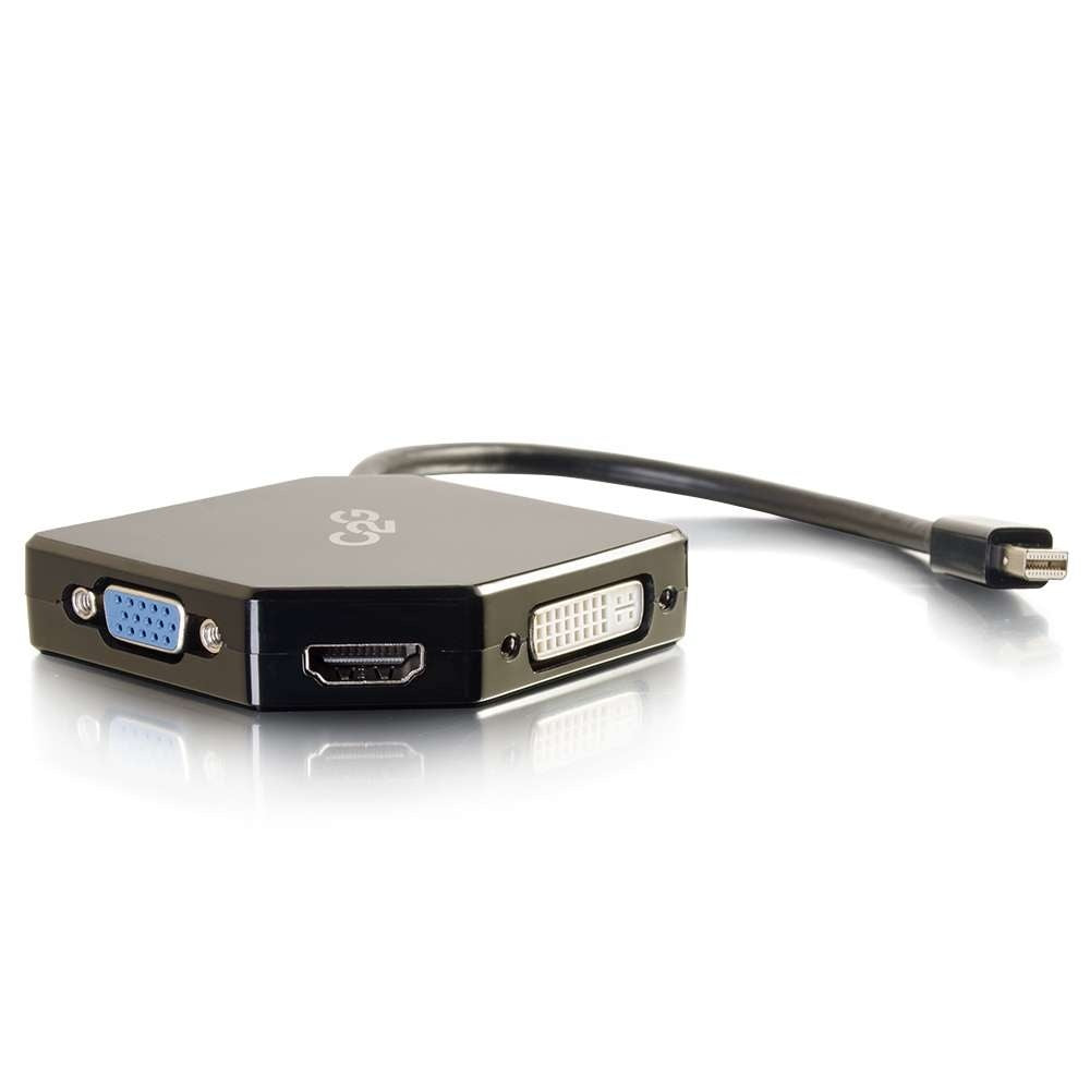 CG54341 - C2G - Mini DisplayPort to HDMI VGA or DVI Adapter Converter