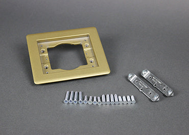 827TCAL-AL - Wiremold - 827TCALAl Two Gang Carpet and Tile Flange Brushed Aluminum