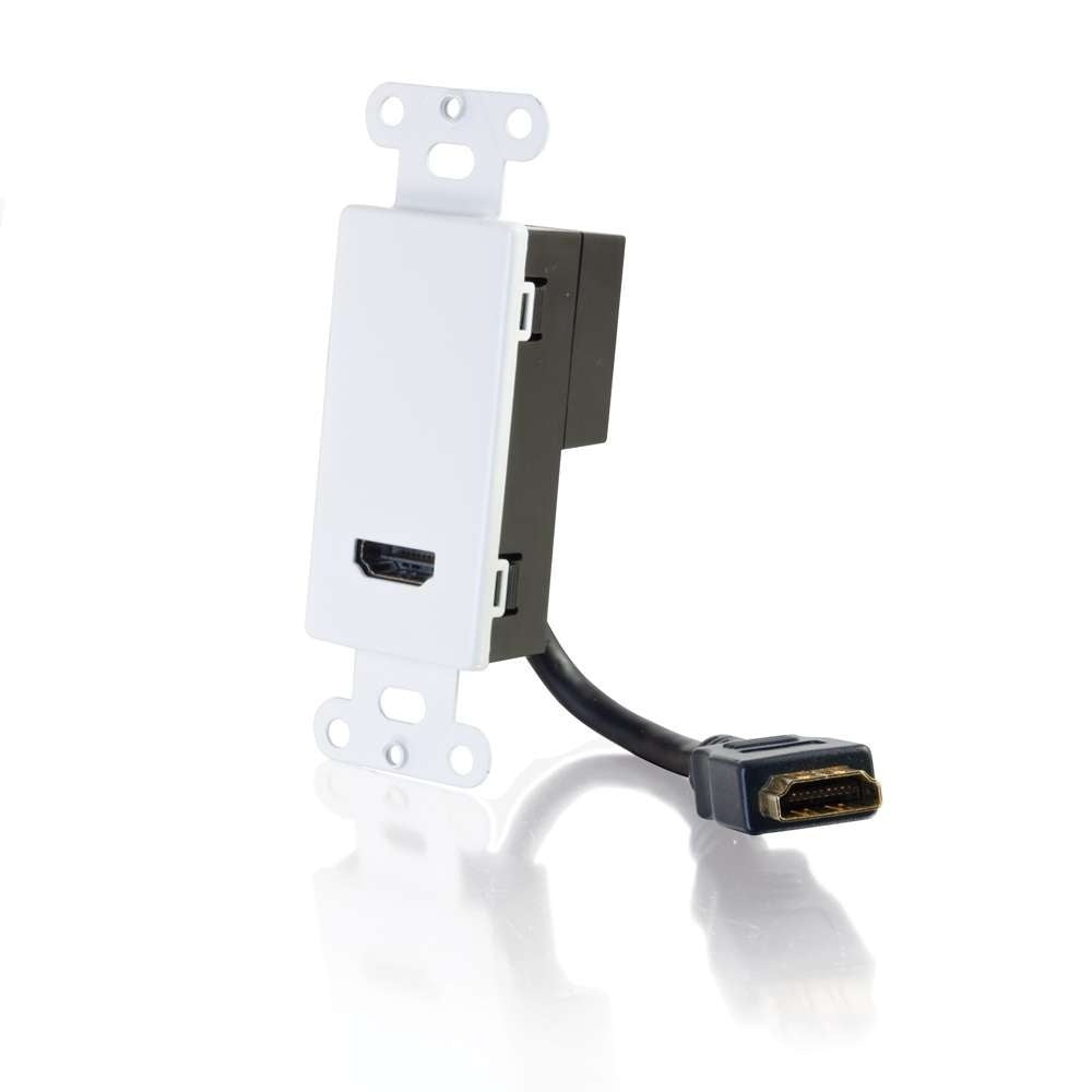 CG41043 - C2G - HDMI Pass Through Wall Plate White