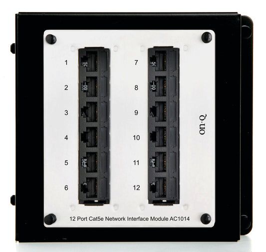 AC1014 - On-Q - 12 Port Cat5e Network Interface Module