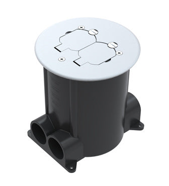 881 - Wiremold - 881 RatchetPro Round Nonmetallic Floor Box in Black