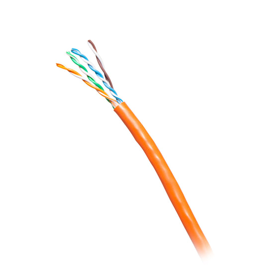 C2G56038 - C2G - 1000ft (304.8m) TAA Compliant Cat6 Bulk Unshielded UTP Ethernet Network Cable with Solid ConductorsRiser CMR-Rated Orange