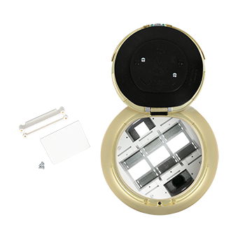 8ATC2SB - Wiremold - 8ATC2SB 8 inch Unwired Surface Style Assembly in Satin Brass