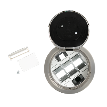 8AT2SN - Wiremold - 8AT2SN 8 inch Unwired Flush Style Assembly in Satin Nickel