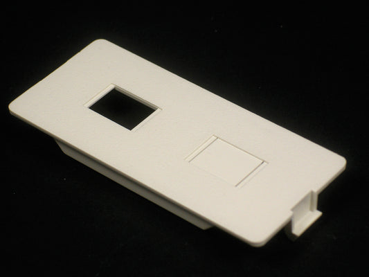 5507RJ-WH - Wiremold - 5507RJWH 5500 Dual RJ11RJ45 Connector Faceplate Fitting in White