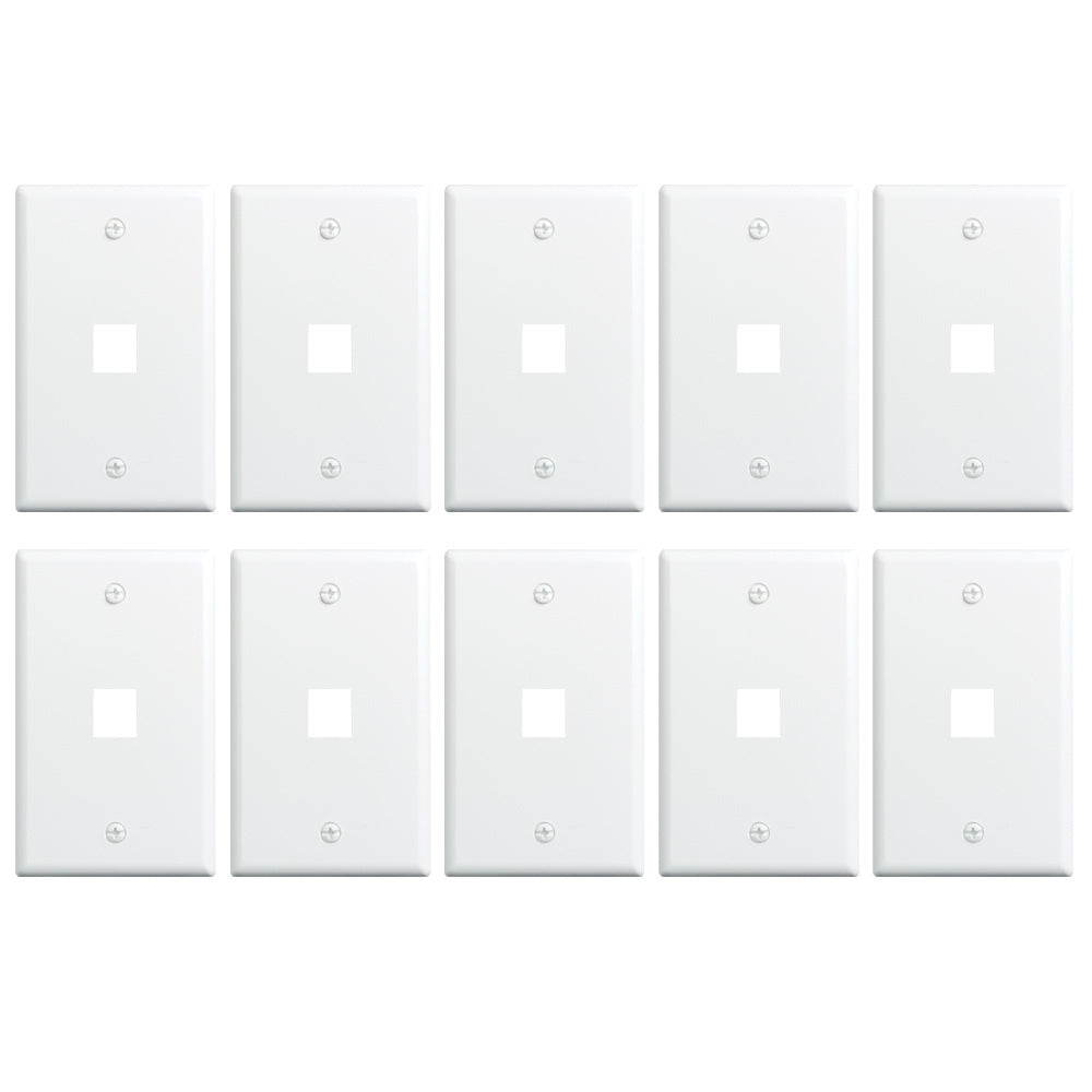 WP3401WH25 - On-Q - 1Gang 1 Port Keystone Wall Plate in White 2 5 Pack